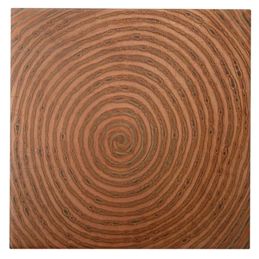 らせん（銅） タイル (正面)