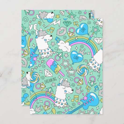 らま模様2 ポストカード (正面/裏面)