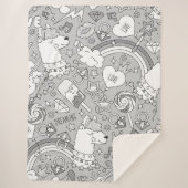 らま模様4 シェルパブランケット (正面)