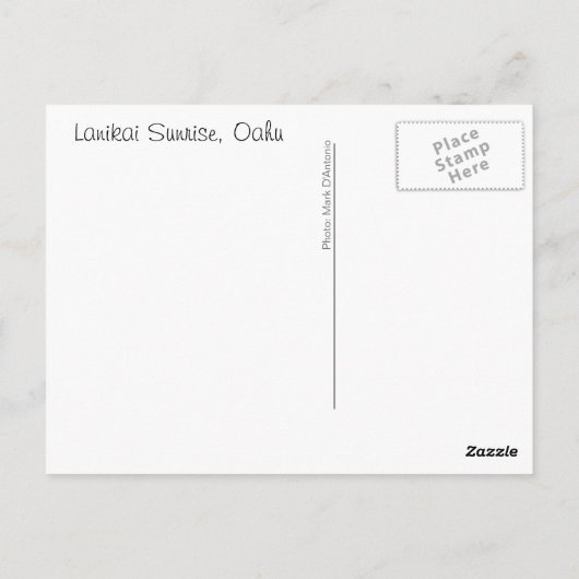 『らんいかの日の出はがき』 ポストカード (裏面)