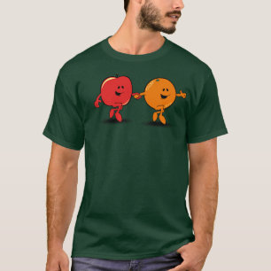 りんごおよびオレンジ Tシャツ