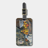 りんごおよびモモが付いているポールセザンヌ|の静物画、 ラゲッジタグ (正面縦)