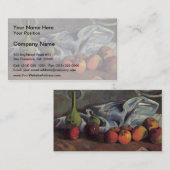 りんごおよび緑のつぼとのポールGauguin-Stillの生命 名刺 (正面/裏面)