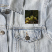 りんごおよび葉のボール 缶バッジ (インサイチュ)