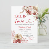 りんごが恋に落ちるかぼちゃのブライダルシャワーオータム 招待状 (スタンド正面)