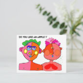 「りんごって好き？」 ポストカード (スタンド正面)