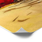 りんごでいっぱいのバケツ ポスター (角)