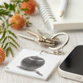 りんごとあおむし キーホルダー (正面右)