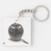 りんごとあおむし キーホルダー (裏面)