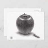 りんごとあおむし シーズンポストカード (正面/裏面)