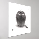 りんごとあおむし 箔ポスター (レイダウン)