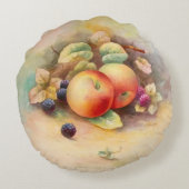 りんごとラズベリー ラウンドクッション (裏面)