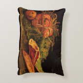 りんごと、肉とヴィンセント転がバン・ゴッホ アクセントクッション (裏面(縦))