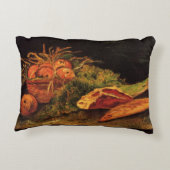 りんごと、肉とヴィンセント転がバン・ゴッホ アクセントクッション (裏面)