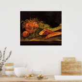 りんごと、肉とヴィンセント転がバン・ゴッホ ポスター (キッチン)