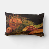 りんごと、肉とヴィンセント転がバン・ゴッホ ランバークッション (裏面)