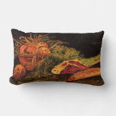 りんごと、肉とヴィンセント転がバン・ゴッホ ランバークッション (正面)