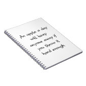 りんごなら誰でも保食べ遠くにる ノートブック (右側)