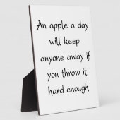 りんごなら誰でも保食べ遠くにる フォトプラーク (側面)