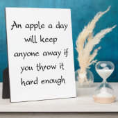 りんごなら誰でも保食べ遠くにる フォトプラーク (側面)