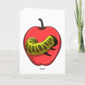 りんごのイモムシ カード (裏面)