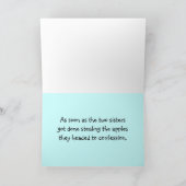 りんごのカード及びギフトを盗んでいる尼僧 カード (内部)