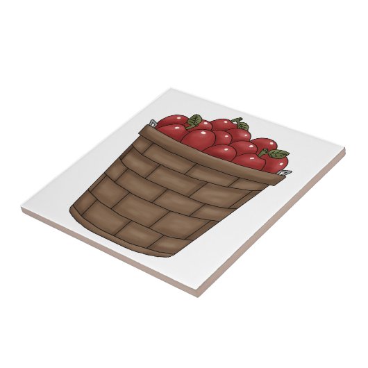 りんごのタイルのブッシェル タイル (側面)