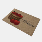りんごのバスケット ドアマット (アングル)