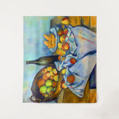 りんごのバスケットbyセザンヌ タペストリー (正面)