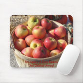 りんごのブッシェルバスケットは、日Apple Tを…保ちます マウスパッド (マウス)