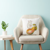 りんごの上のチャーミングなネズミ クッション (椅子)