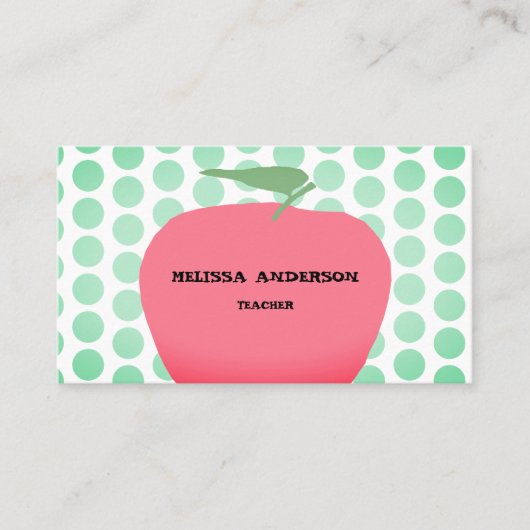 りんごの先生 名刺 (正面)