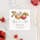 りんごの木の下で永遠に　秋のりんごの結婚前のお祝い スタンダードカクテルナプキン (インサイチュ)