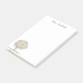 りんごの木の先生のモノグラムのな名前4 x 6 ポストイット (アングル)