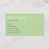 りんごの木の先生の引用文の先生 名刺 (裏面)