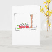 りんごの木の母の日 カード (黄色い花)