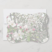 りんごの木の開花 ウェディング製品 招待状 (裏面)