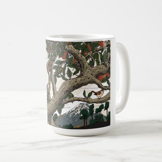 りんごの木の風景 コーヒーマグカップ (正面右)