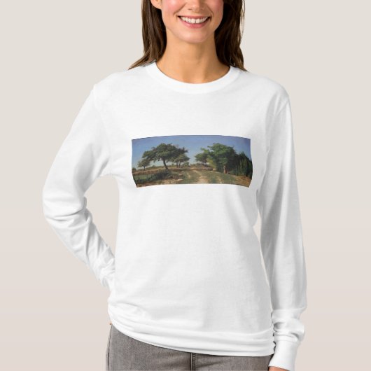 りんごの木を通した道 Tシャツ (正面)