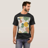 りんごの梨:ヴィンテージ手描きパターン。 Tシャツ (正面フル)