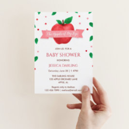 りんごの目玉 秋 | 夏のベビーシャワー 招待状
