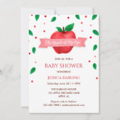 りんごの目玉 秋 | 夏のベビーシャワー 招待状 (正面)