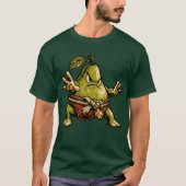 りんごの相撲 — 面白い果物の相撲レスラー ヴィンテージ Tシャツ (正面)