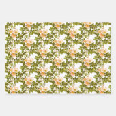 りんごの花とバラの実のセット ラッピングペーパーシート (正面3)