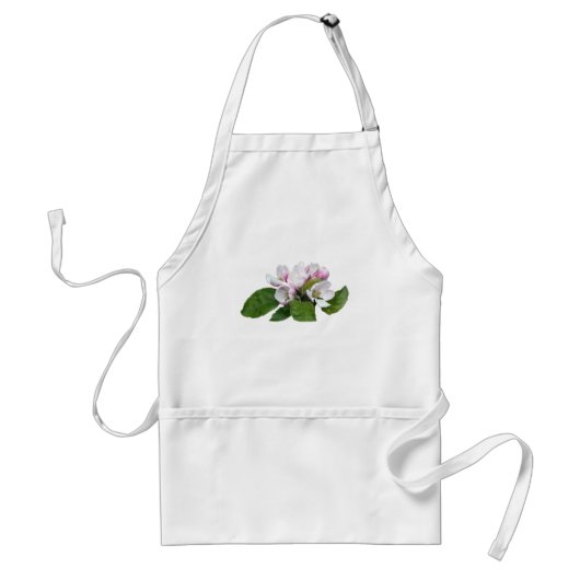 りんごの花と緑の葉 スタンダードエプロン (正面)