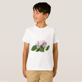 りんごの花と緑の葉 Tシャツ (正面フル)