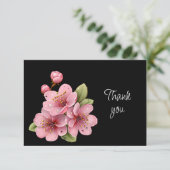 りんごの花の可愛いお礼カード サンキューカード (スタンド正面)