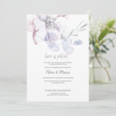 りんごの花の愛は辛抱強い結婚式延期のお知らせ 招待状 (スタンド正面)