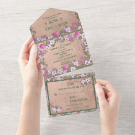 りんごの花 - ウェディング+インビテーション+オールインワン オールインワン招待状