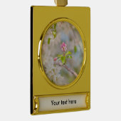 りんごの花 - 美 ゴールドプレートバナーオーナメント (右)